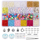Polymer Clay Spacer Bead Set - Smile Beads for Jewelry Making