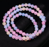 6mm Natural Morganite Gemstone Beads Bracelet AAAA