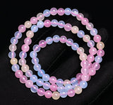 6mm Natural Morganite Gemstone Beads Bracelet AAAA