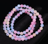 6mm Natural Morganite Gemstone Beads Bracelet AAAA
