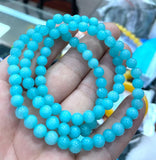 Green Quartzite Bead Bracelet - 6mm Round Gemstone