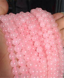6mm Pink Rose Quartz Gemstone Loose Beads Fine Jewelry