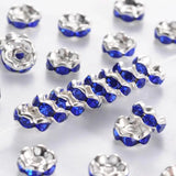 6mm Brass Rhinestone Spacer Beads for Jewelry Making Diy, 100pcs/lot