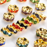 6mm Brass Rhinestone Spacer Beads for Jewelry Making Diy, 100pcs/lot