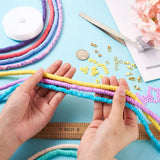 Polymer Clay Heishi Beads Spacer Set with Charms for Bracelets