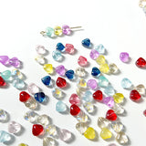6mm Crystal Czech Glass Heart Beads for DIY Couples Jewelry