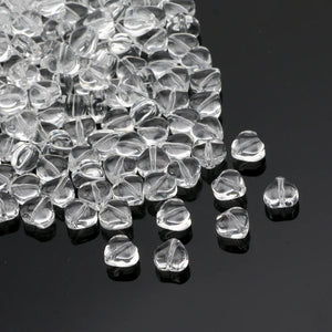 6mm Crystal Czech Glass Heart Beads for DIY Couples Jewelry