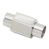 6mm Hexagon Stainless Steel Magnetic Clasps For Leather Cord Jewelry BXGC-065