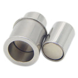 6mm Round Stainless Steel Magnetic Clasps for Jewelry Making