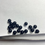 6mm Red Coral Malachite Beads - Half Drilled Hole