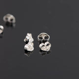 6mm Solid 925 Sterling Silver Earring Backs Round Ear Plugs
