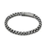 6mm Link Chain Bracelet for Men Stainless Steel Luxury Man Accessories