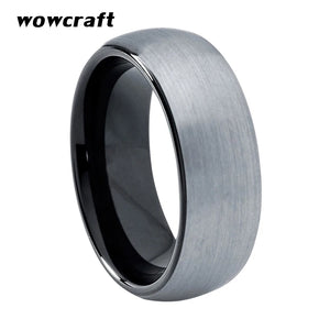 6mm Tungsten Carbide Wedding Band Rings Matte Finish