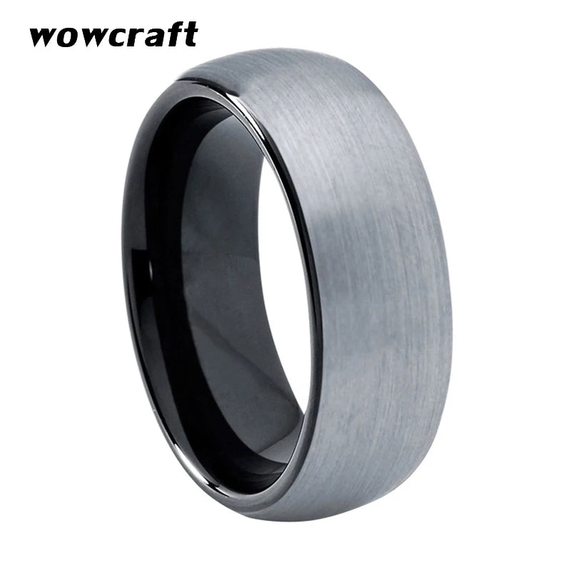 6mm Tungsten Carbide Wedding Band Rings Matte Finish