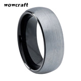 6mm Tungsten Carbide Wedding Band Rings Matte Finish