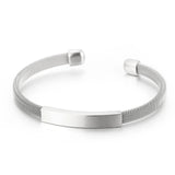 6mm Mesh Stainless Steel Men's Bangles Party Accessories