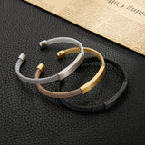 6mm Mesh Stainless Steel Men's Bangles Party Accessories