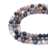 6mm Natural Agate Stone Beads, Lace Agate, 15.5 Inch Strands