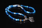 6mm Agate Beads Bracelet Woman's Vintage Fine Multi-layer Jewelry