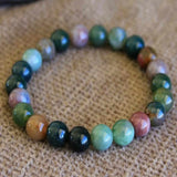 6mm Blood Gemstone Beads Bracelet DIY Boho Jewellery