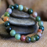 6mm Blood Gemstone Beads Bracelet DIY Boho Jewellery