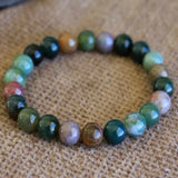 6mm Blood Gemstone Beads Bracelet DIY Boho Jewellery