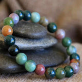 6mm Blood Gemstone Beads Bracelet DIY Boho Jewellery