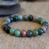 6mm Blood Gemstone Beads Bracelet DIY Boho Jewellery