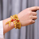 6mm Cat Eye Golden Tiger Eye Circle Bracelet Chakra Healing Reiki
