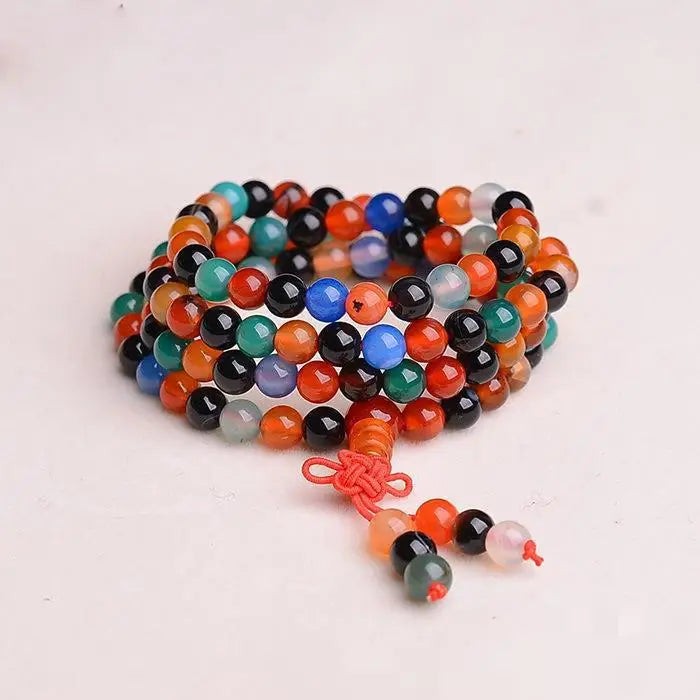 6mm Colorful Jade Bracelet Women Fine Jewelry Colored Jades Round Beads