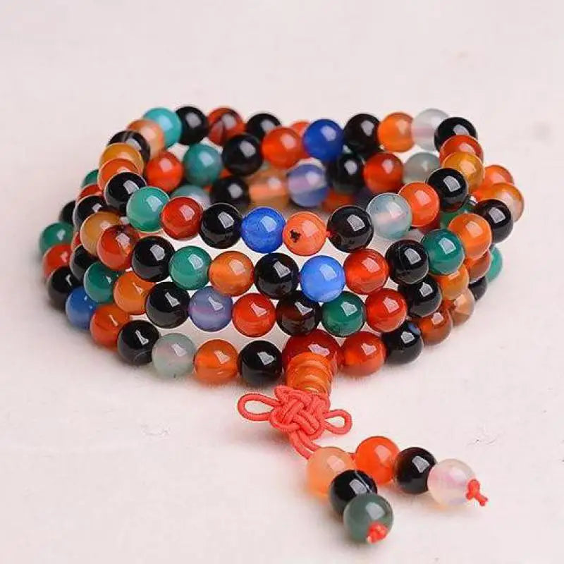 6mm Colorful Jade Bracelet Women Fine Jewelry Colored Jades Round Beads
