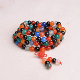 6mm Colorful Jade Bracelet Women Fine Jewelry Colored Jades Round Beads