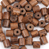6mm Natural Ebony Chicken Wing Wood Bucket Shape Beads for Jewelry Making