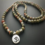 6mm Emerald 108 Bead Bracelet Buddhism Classic Bless Fancy Pray Spirituality