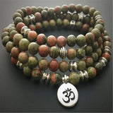 6mm Emerald 108 Bead Bracelet Buddhism Classic Bless Fancy Pray Spirituality