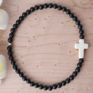 6mm Howlite Agate Gemstone Beads Bracelet Bohemia Mental Gift