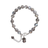 6mm Labradorite Adjustable Bracelet Blu-ray Ice Crystal