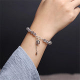 6mm Labradorite Adjustable Bracelet Blu-ray Ice Crystal