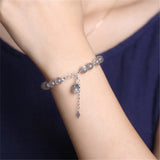6mm Labradorite Adjustable Bracelet Blu-ray Ice Crystal
