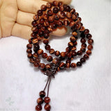 6mm Red Tiger Eye Pendant Bracelet Bless Wristband
