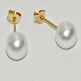 6mm South Sea Pearl 14K Earrings Gift for Women