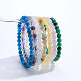 6mm Natural Stone Bracelet for Women Apate Jewelry Set