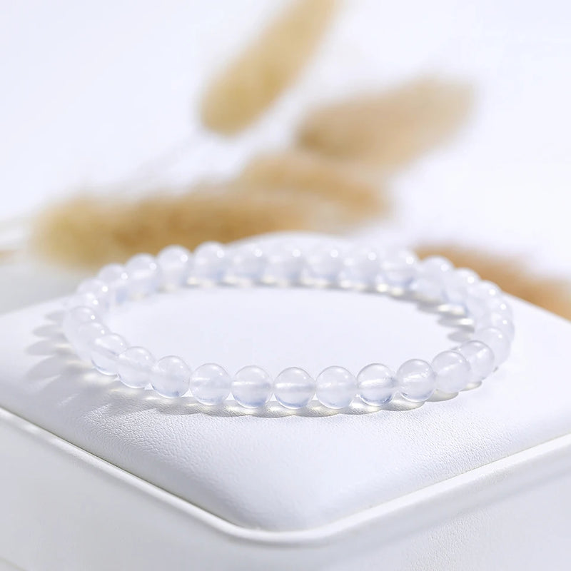 6mm Natural Stone Bracelet for Women Apate Jewelry Set