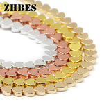 6mm Peach Hematite Love Heart Spacer Beads DIY Jewelry Making Bracelet Finding