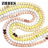 6mm Peach Hematite Love Heart Spacer Beads DIY Jewelry Making Bracelet Finding