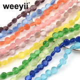 6mm Cat Eye Stone Spacer Beads Jewelry Making DIY Bracelet Accessory