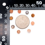 6mm Natural Sunstone Smooth Round Gemstone Beads