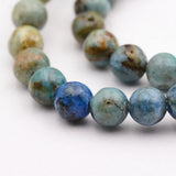 6mm Natural Variscite Stone Round Spacer Loose Beads