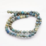 6mm Natural Variscite Stone Round Spacer Loose Beads