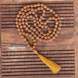 6mm Natural knot Rudraksha gemstone beads necklace